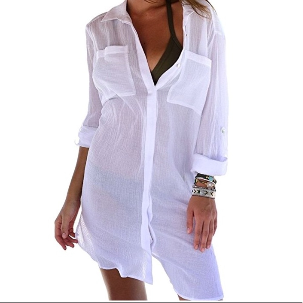 Sheer Bathing Suit Cover up OSFM